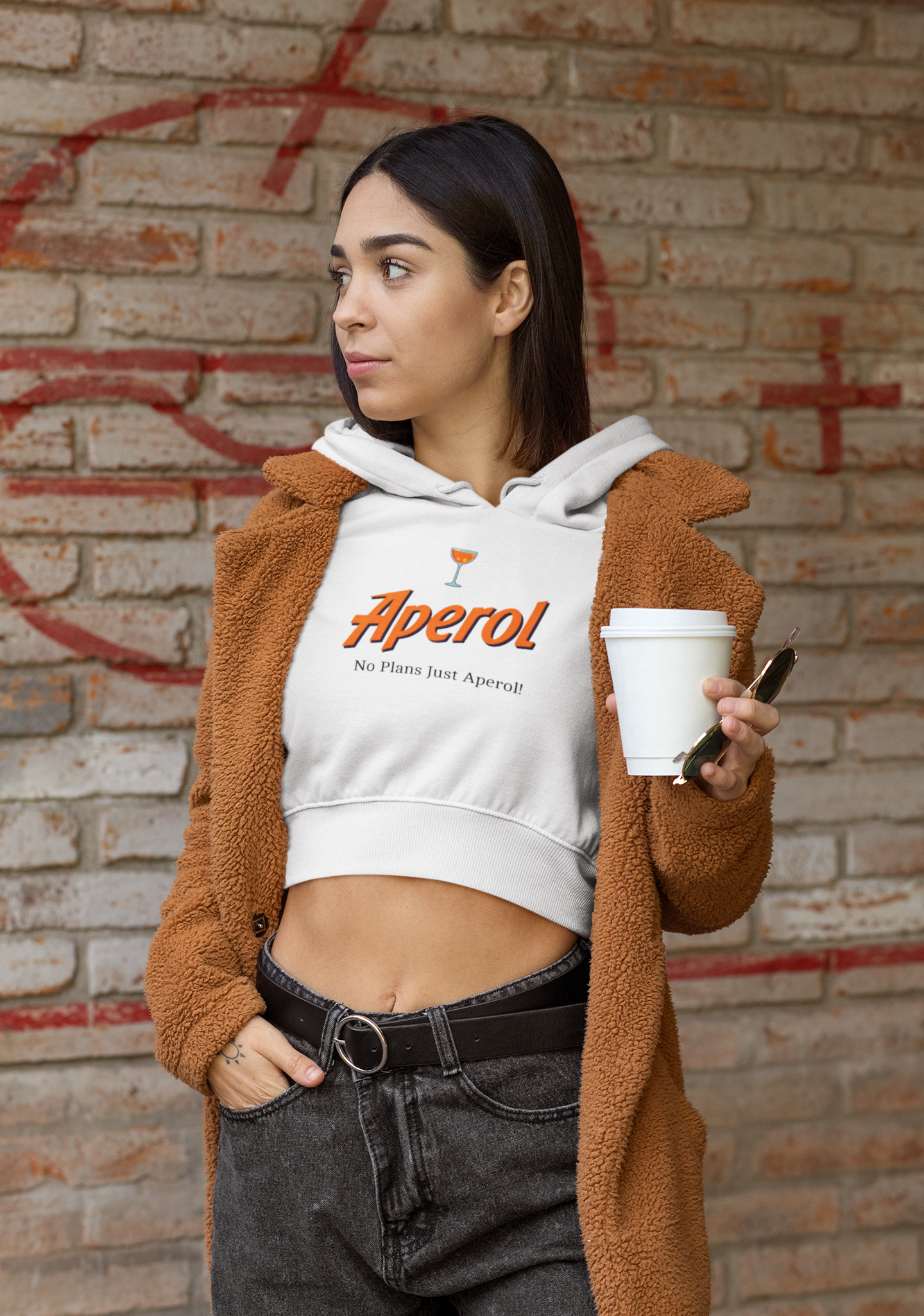 Cropped Hoodie Woman "Aperol" (Kopie)