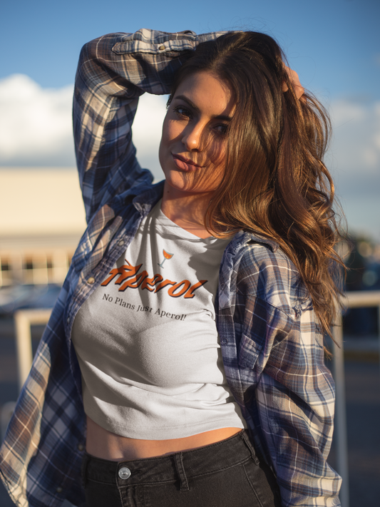 Cropped T-Shirt Woman "Aperol"