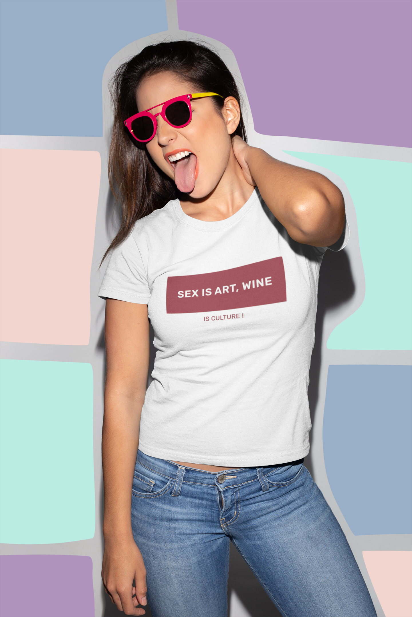 T-Shirt Unisex "Sex is Art - Wine is Culture"